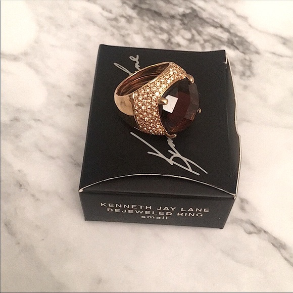 Kenneth Jay Lane Jewelry - Kenneth Jay Lane Bejeweled Dome Ring